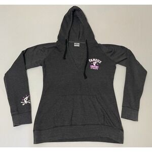 Famous Stars And Straps Black And Pink V Neck Y2K Hoodie Skater Grunge Street M